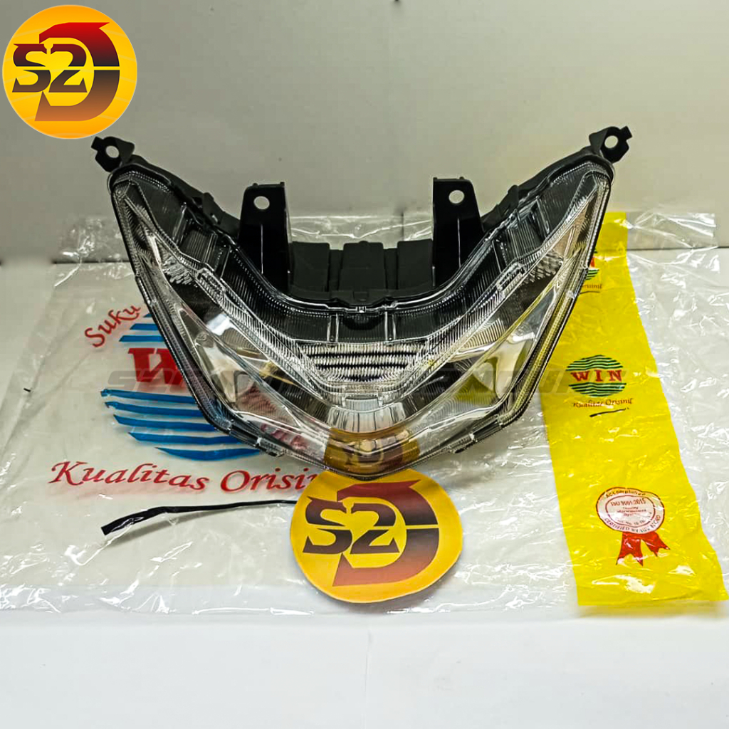 WIN-REFLEKTOR LAMPU DEPAN HONDA BEAT LED BEAT DELUXE BEAT STREET LED 2021