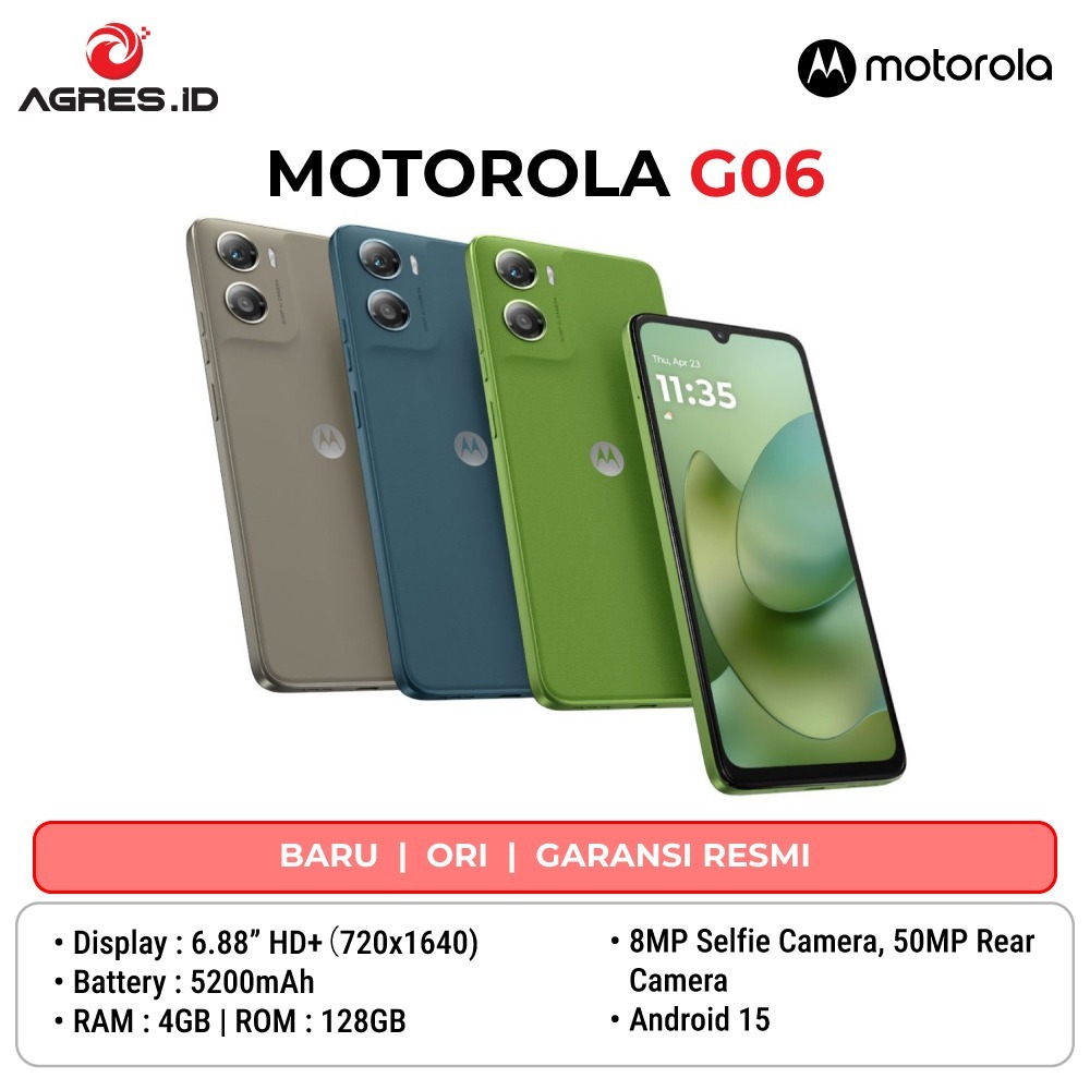Motorola G06 moto LAGOS 4GB 128GB Mediatek Helio G81 Ultra 50 MP Camera