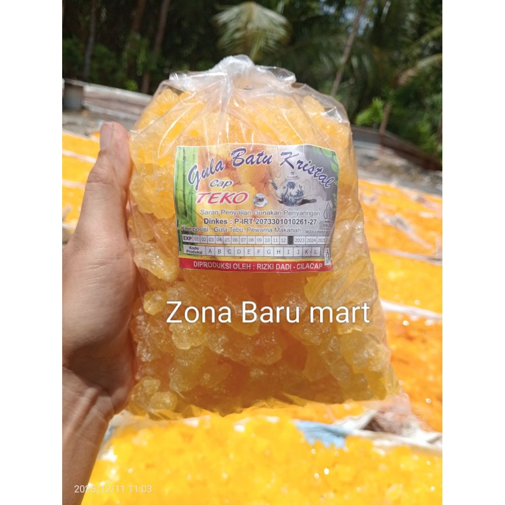 Gula Batu Kristal 1Kg kecik organik asli