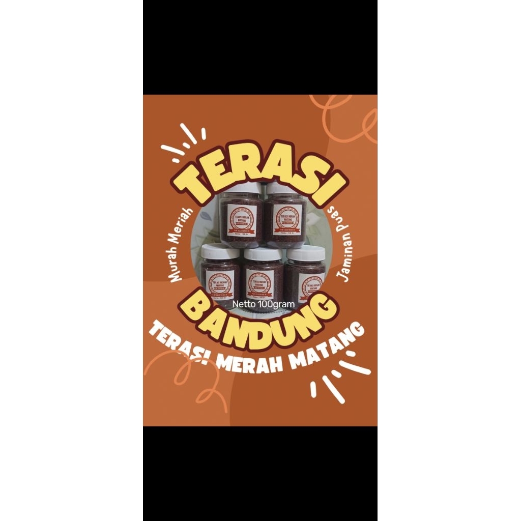 terasi Bandung terasi merah matang 100gr