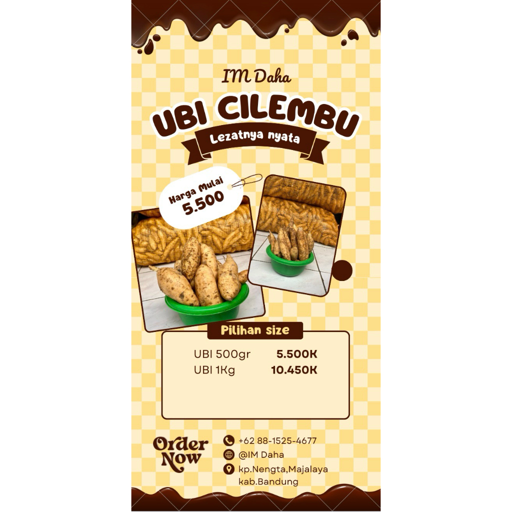 ubi cilembu asli simadu berkualitas ukuran super premium rasa khas manis lezat dan pres