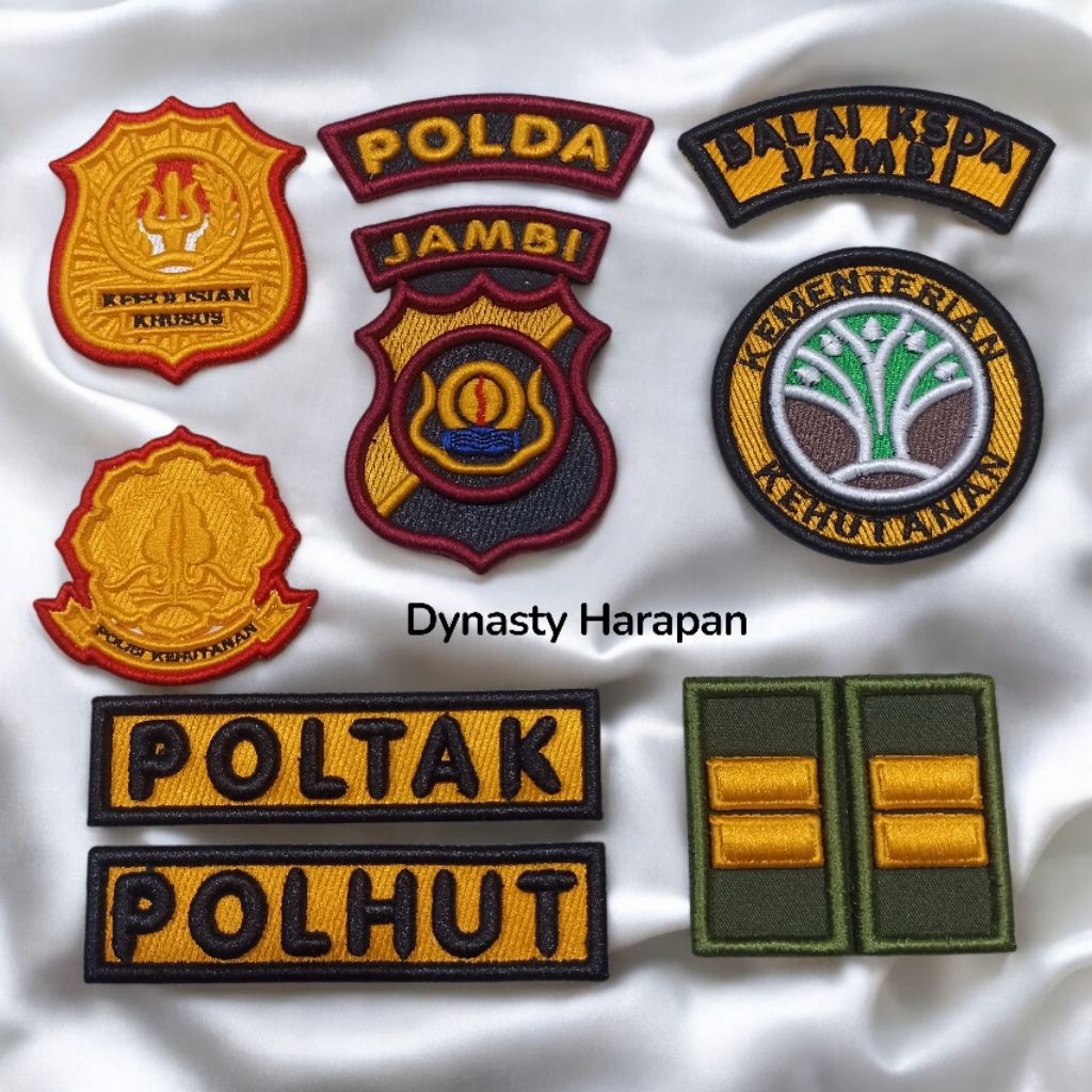 Logo Polhut Bordir Timbul 3D