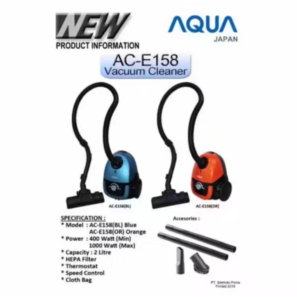 Vacuum Cleaner 2 Liter Aqua AC-E158