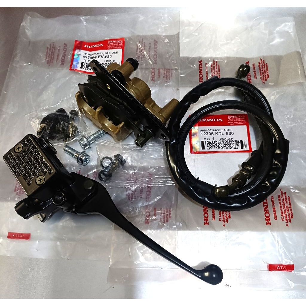 PAKET KOMPLIT REM CAKRAM DEPAN HONDA SUPRA X FIT SUPRA FIT NEW KARISMA SUPRA X 125 REVO LAMA DLL