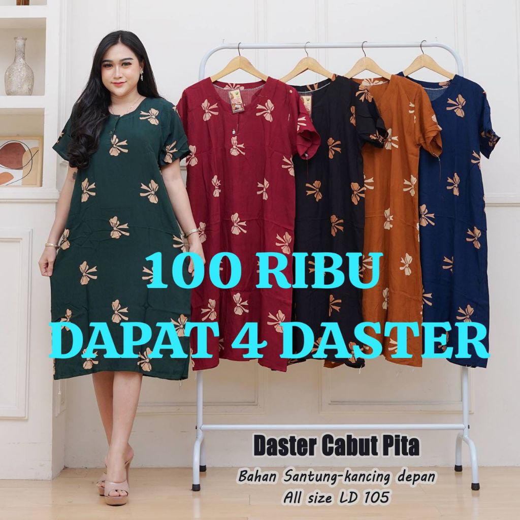 Daster Rayon Standar 100Ribu 4 Pcs Ld 105 Daster Busui Ibu Ibu muda Terbaru