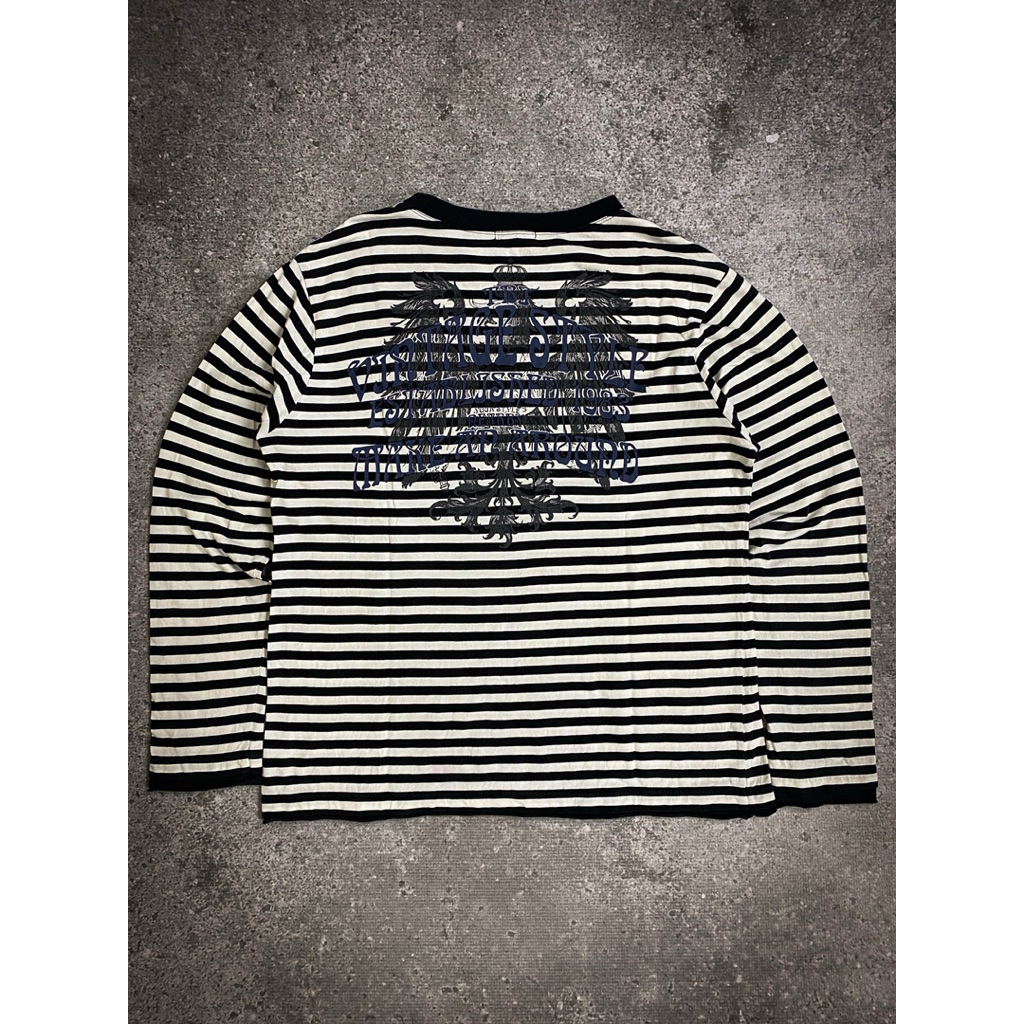 TBJ Nearby Stripe Graphic Poem Longsleeve