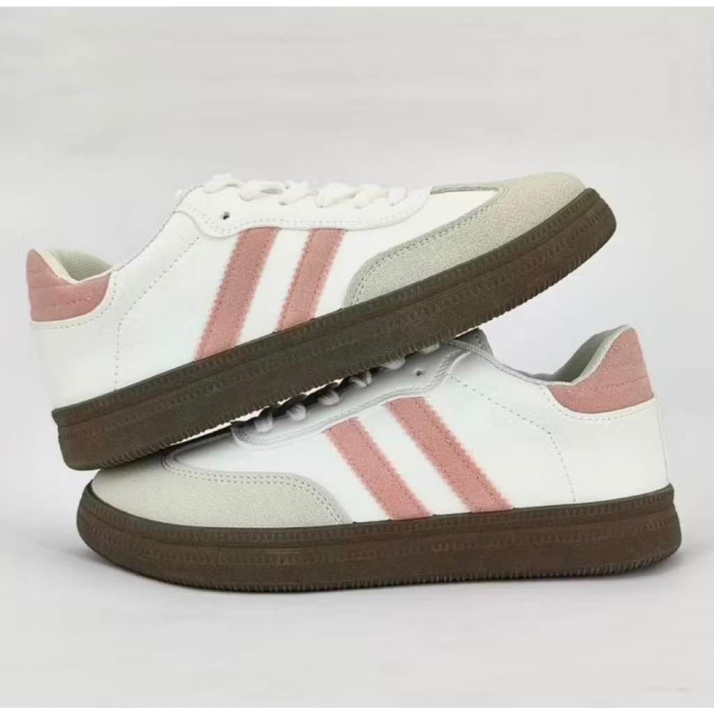 Alvio Sepatu Wanita Sneakers Pink Bertali Ootd Korea