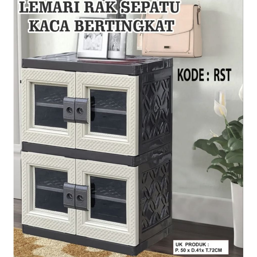 Lemari plastik rak sepatu / rak sepatu plastik