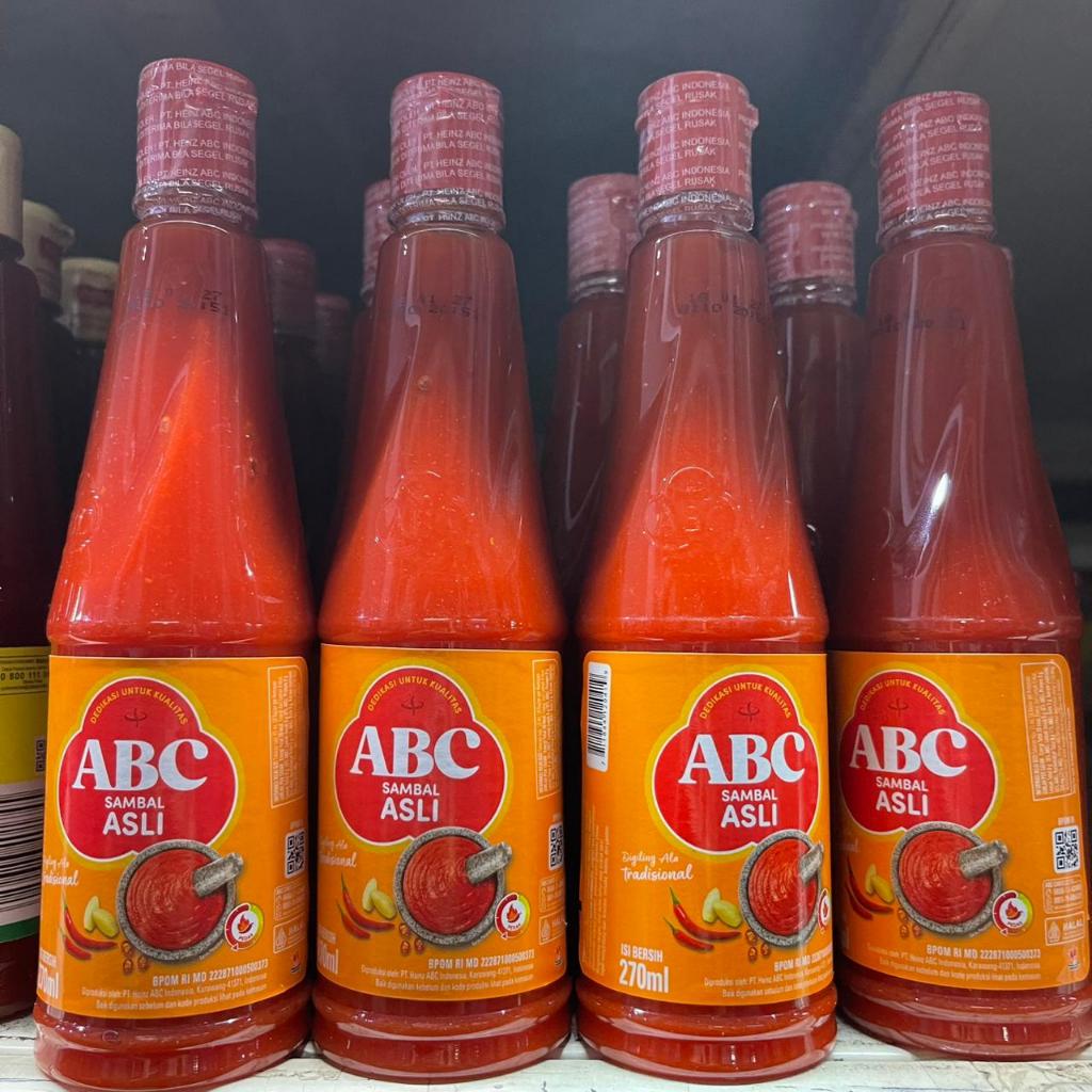 Saos ABC Sambal Asli Botol 270ml / Saos ABC Botol Sambal Asli