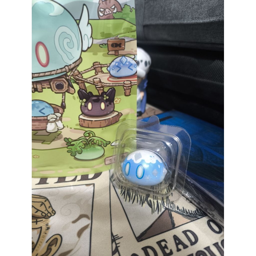 Mihoyo Genshin Impact Mini Slime Figure Cryo Slime