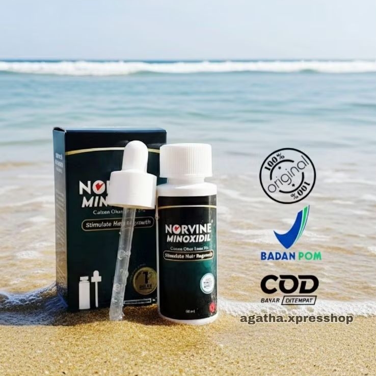 Norvine Minoxidil 5% Original Penumbuh Rambut Brewok Penebal Alis kirkland