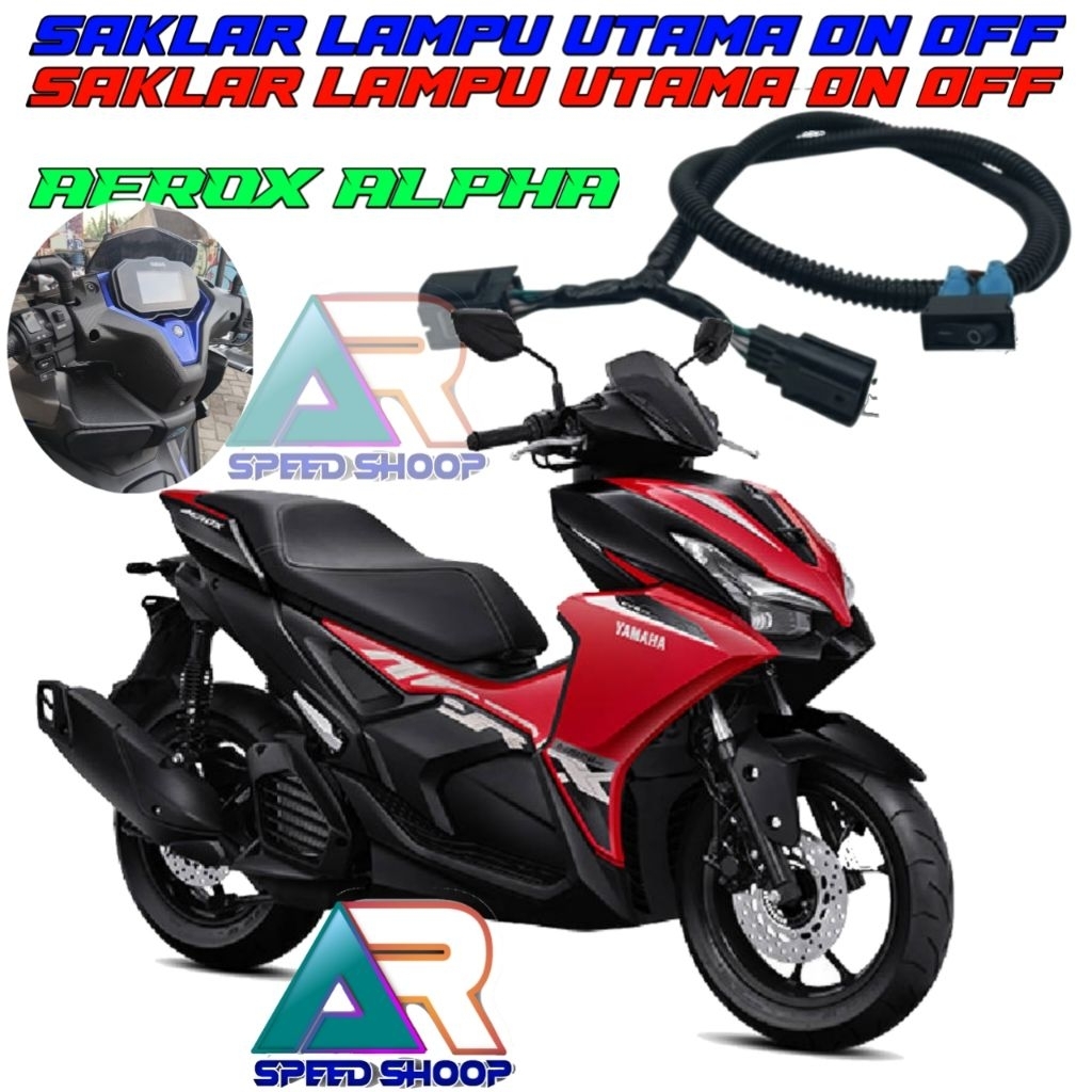 Saklar Lampu Utama Aerox Alpha On Off Lampu Utama
