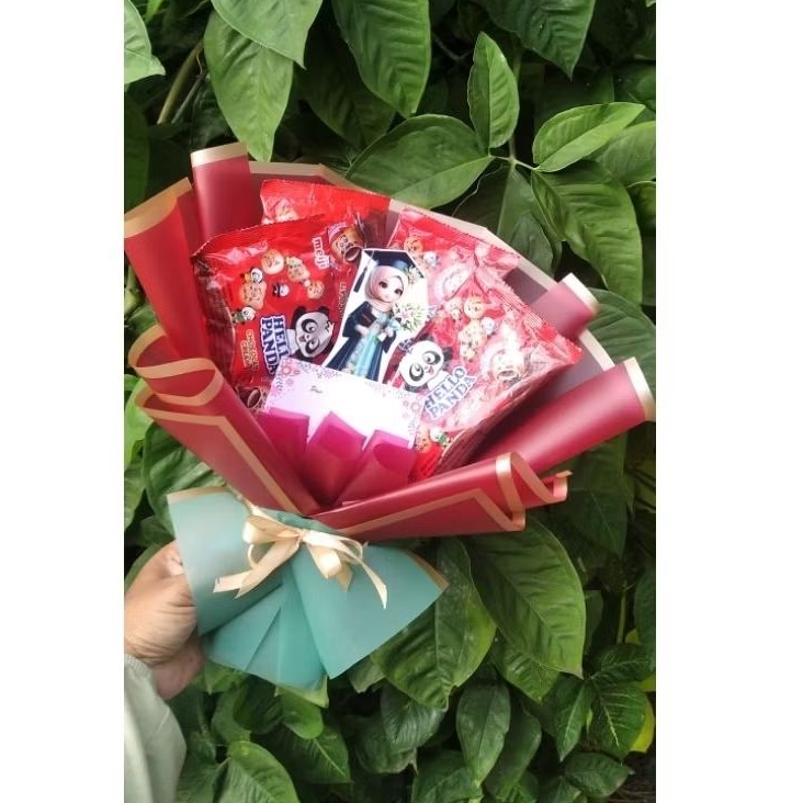 buket wisuda snack hellobpanda murah bandung