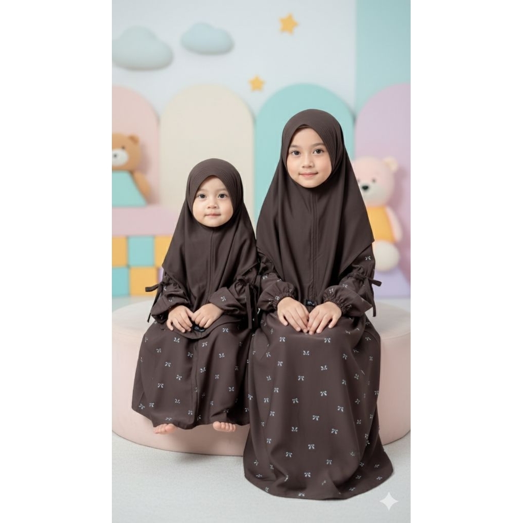 DTY100 gamis anak permpuan anjani printing bahan jersey 2-12 tahun