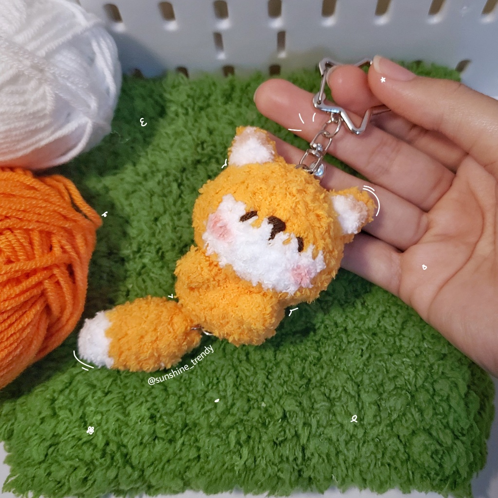 Amigurumi Fox keychain | Amigurumi Rubah keychain