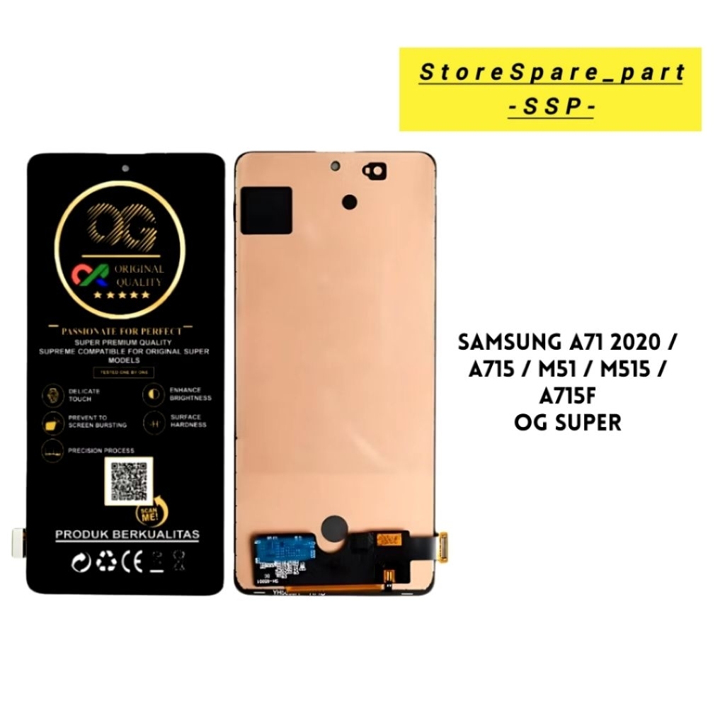 LCD TOUCHSCREEN SAMSUNG A71 2020/A715/M51/M515/A715F OLED/AMOLED FULLSET ORIGINAL