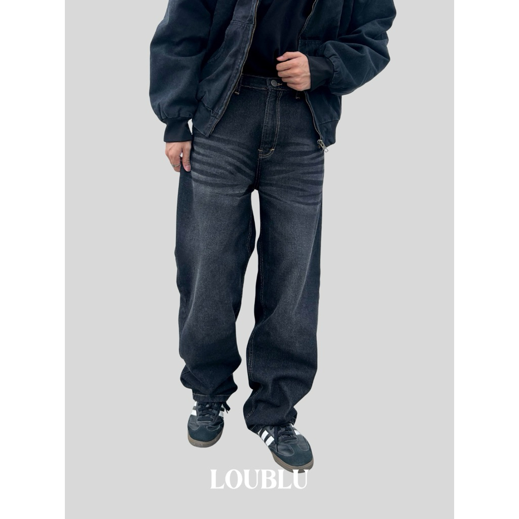 Loublu - DENIM Relaxed Fit Jeans | Casual Jeans | Wide Jeans | Celana Jeans Unisex