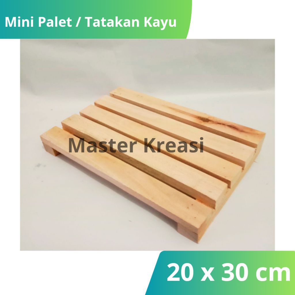 Tatakan Kayu Estetik / Mini Palet Kayu 20x30cm Alas Tatakan Panci Anti Panas