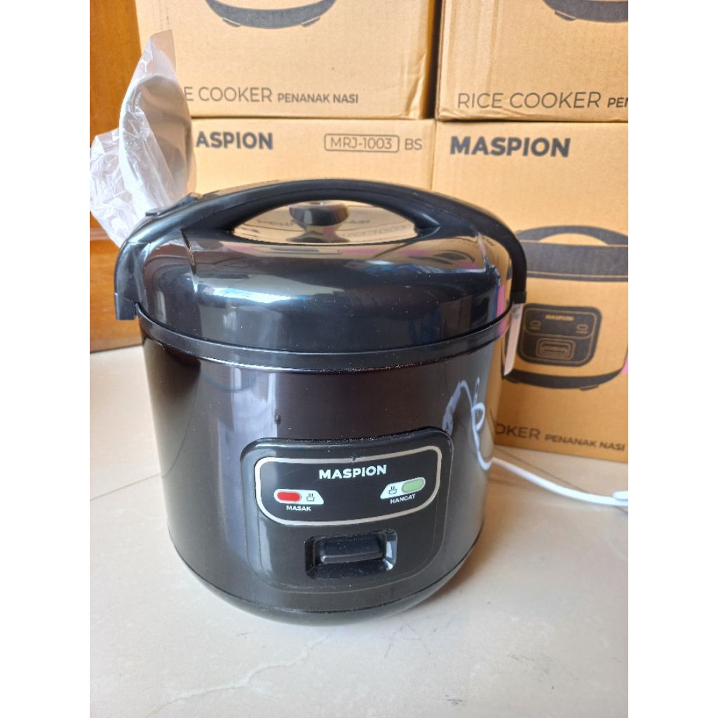RICE COOKER  Maspion MRJ1003 BS WARNA HITAM/PENANAK NASI MINI MASPION MRJ1003BS RICE COOKER PENANAK 