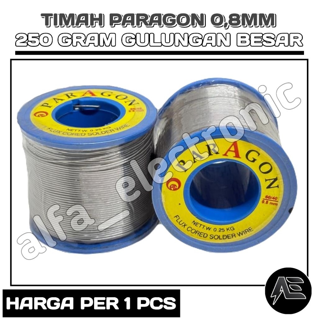TIMAH PARAGON 0,8MM 250G GULUNGAN BESAR