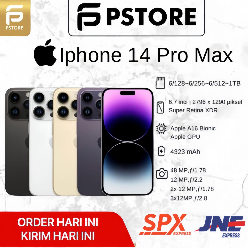 Pstore Handphone 14 PROMAX 128GB GARANSI INTERNASIONALL