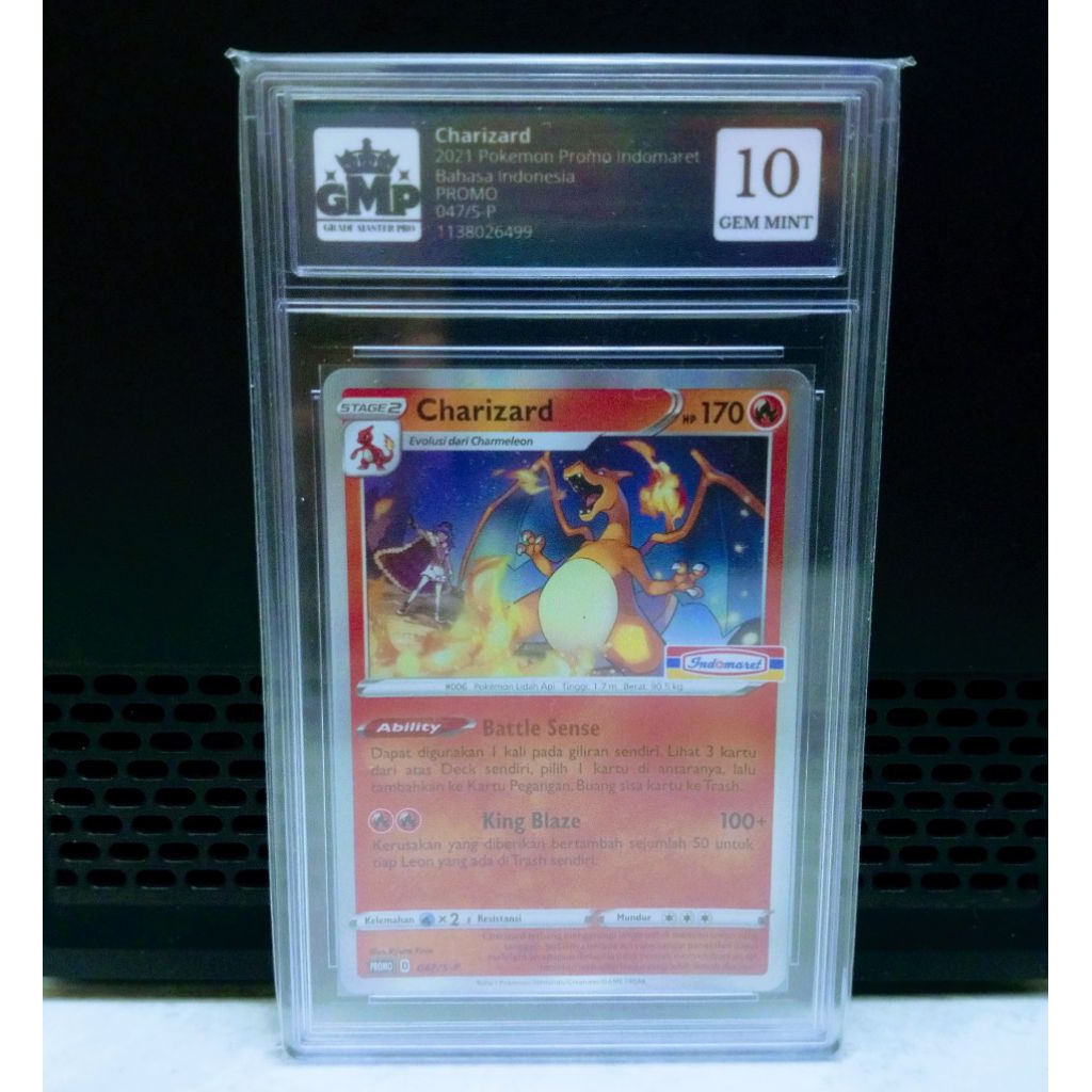 Charizard 2021 Pokemon Promo Stamped Indomaret Grade Master Pro 10