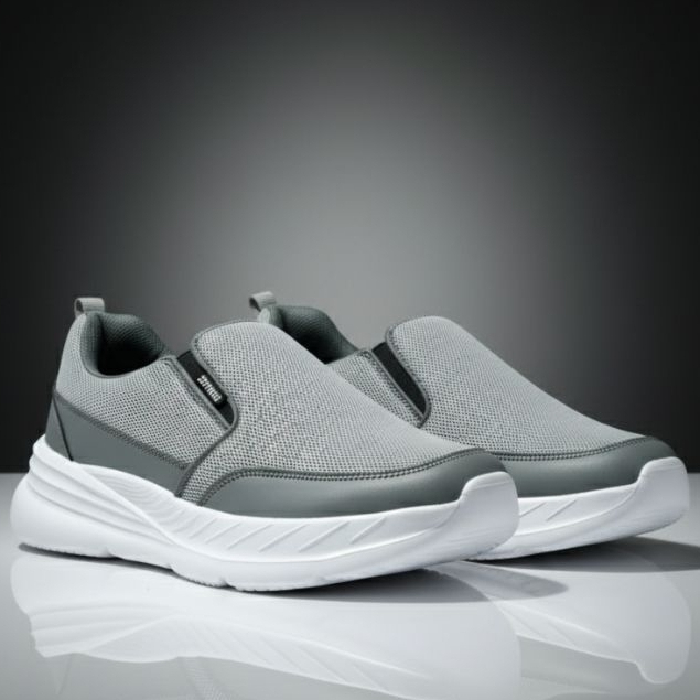 Hot Sale Sepatu Sneaker Pria Sepatu Slip On Tanpa Tali Cowo