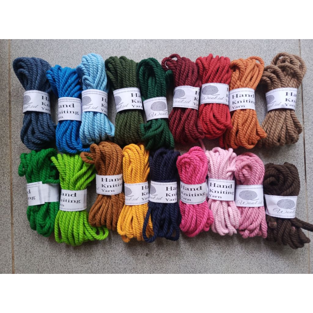 [5 meter] Tali Macrame warna 4 mm / tali macrame 4 mm/ tali macrame / 4mm /benang macrame 4 mm/ macr