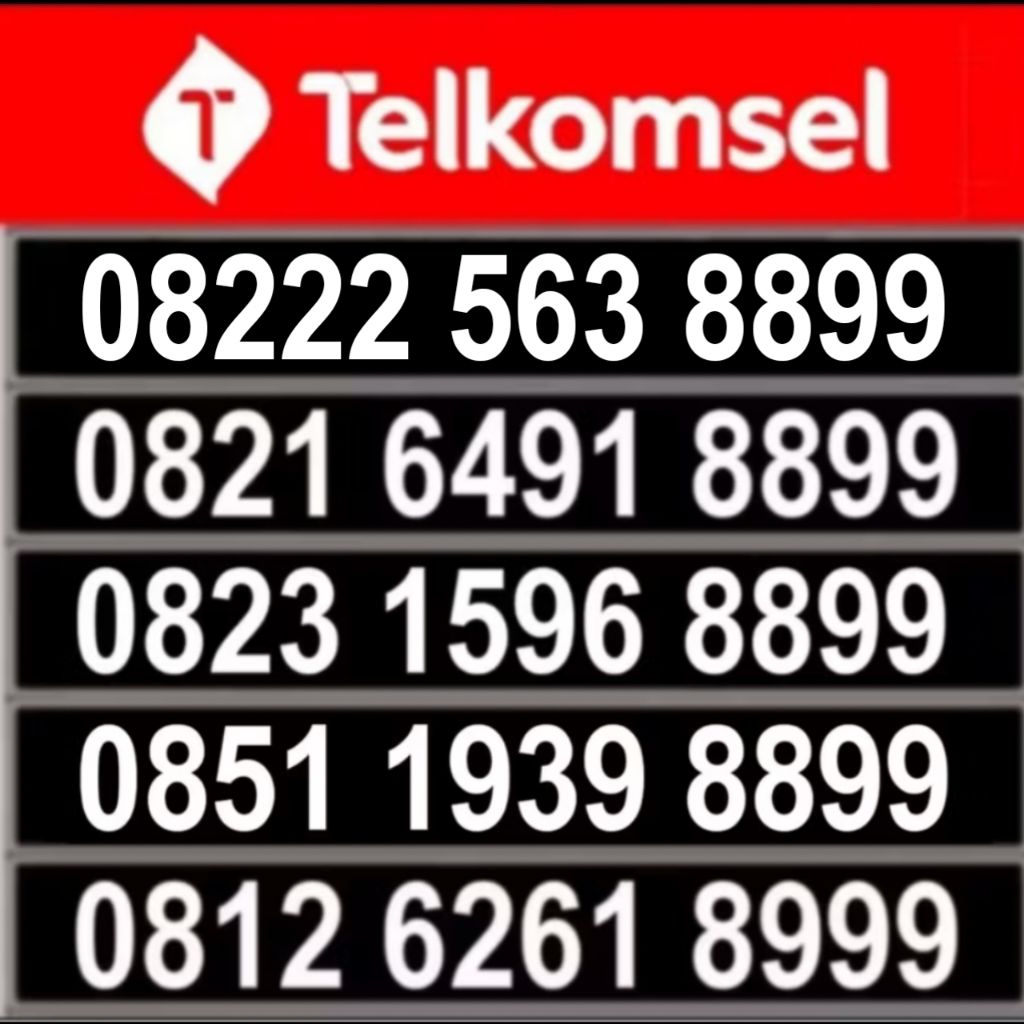 nomor cantik 2828 8899 8999 kartu simpati 4g cantik