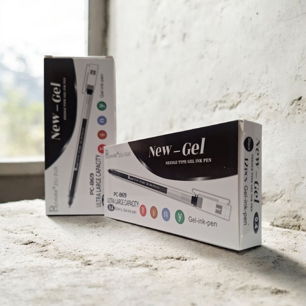 1 Lusin isi Pcs Pulpen Gel Hitam/New Gel SUIXUA Voxy/Pulpen Basah/Cair