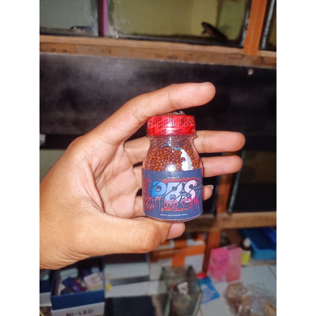 pelet bogo setrong 1mm floanting 25gram cocok untuk rim ikan channa