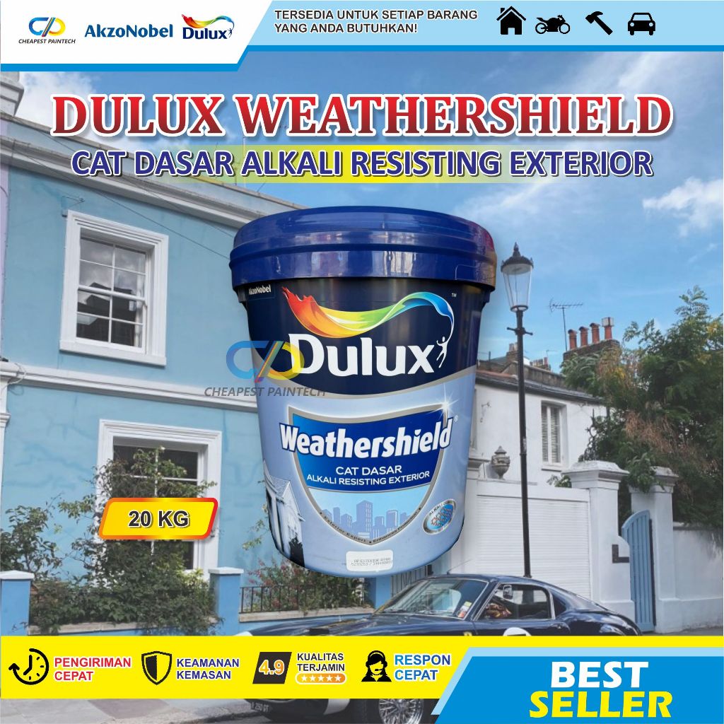 DULUX WEATHERSHIELD CAT DASAR ALKALI RESISTING EXTERIOR 20 KG