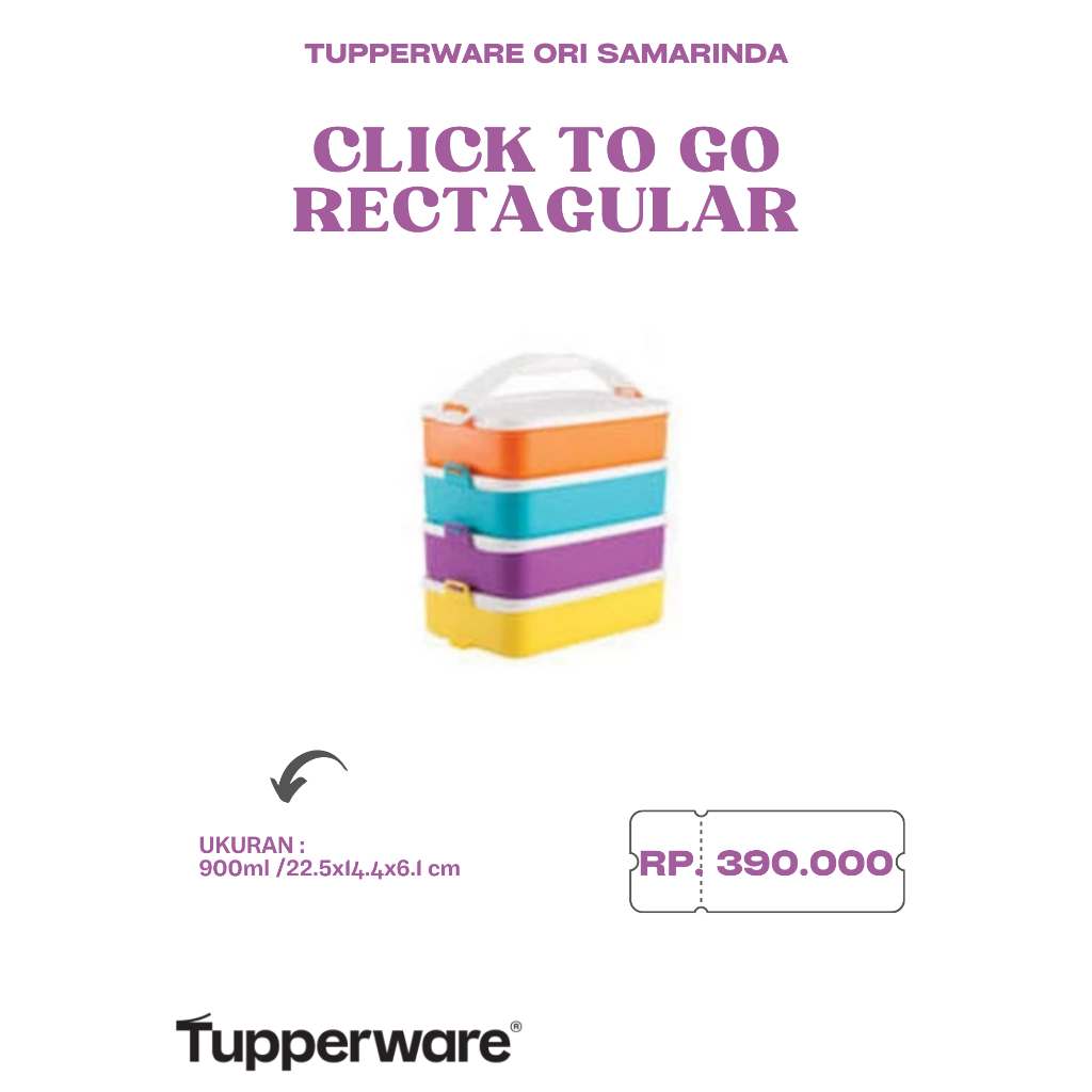 Tupperware Ori - RANTANG 2 SUSUN / 4 SUSUN