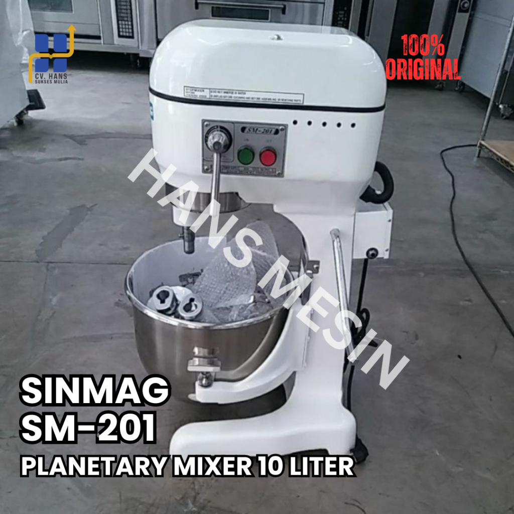 Planetary Mixer Sinmag SM 201 Mesin Pencampur Adonan Roti Taiwan