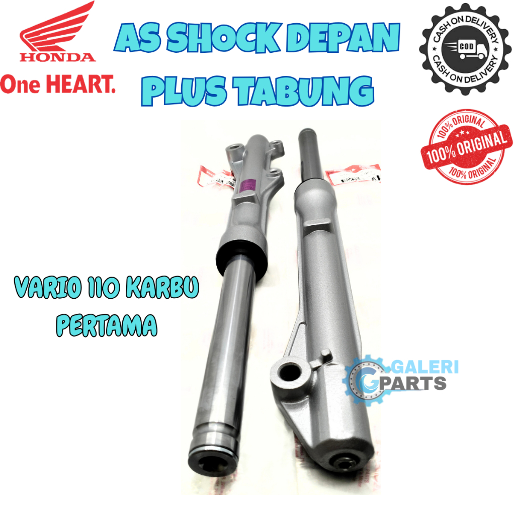 ORIGINAL AS SHOCK DEPAN SET PLUS TABUNG HONDA KVB VARIO 110 OLD LAMA KARBU PERTAMA PARIO KUALITAS AS