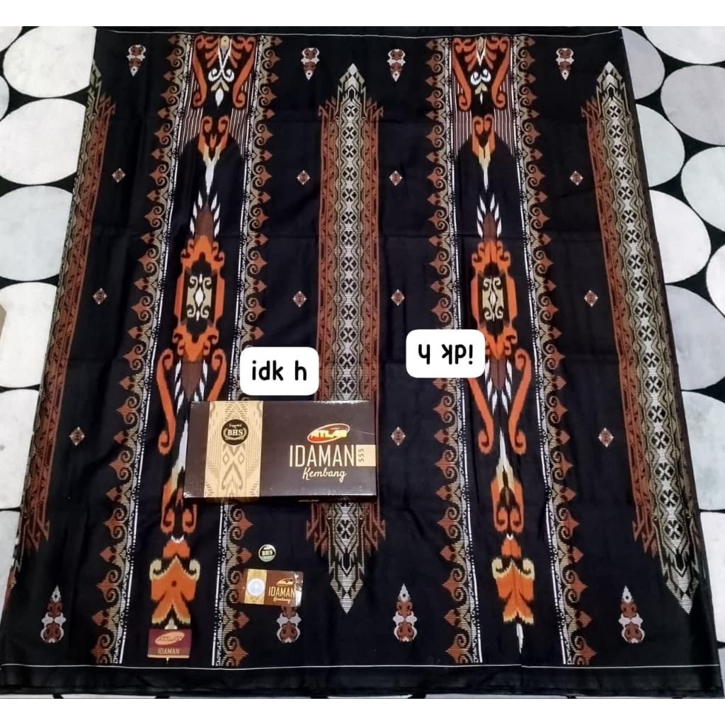 Sarung BHS ATLAS IDAMAN KEMBANG Asli | Sarung Tenun Premium Pria Dewasa Elegan untuk Sholat, Pengaji