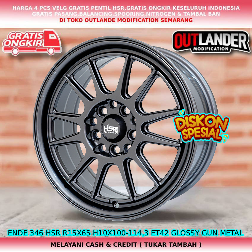 Velg ring15 velg mobil new veloz| new xenia| new livina| new avanza| dll velg hsr ende R15