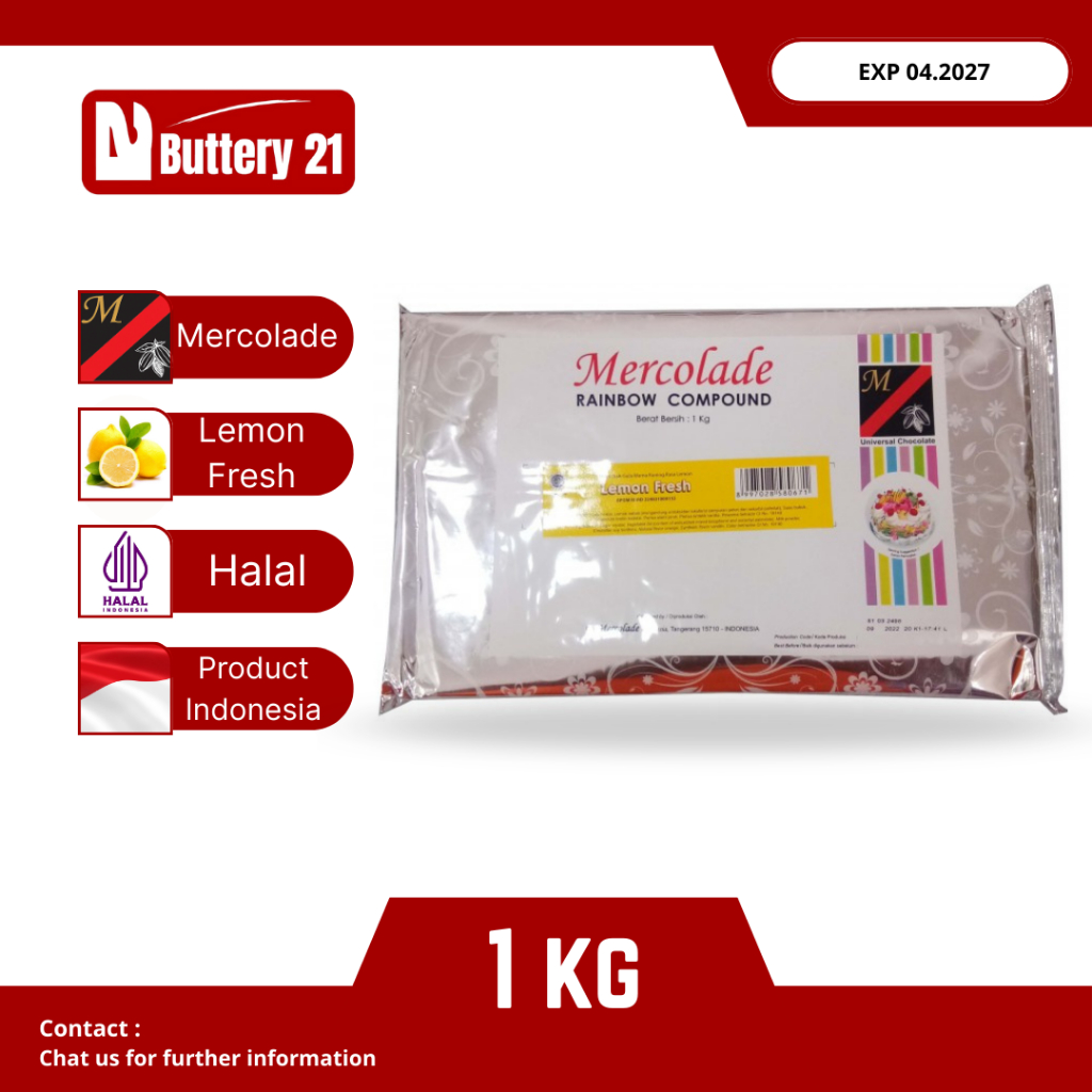 COKELAT MERCOLADE 1 KG/MERCOLADE COKLAT BLOCK/MERCOLADE RAINBOW COMPOUND/COKELAT BATANG