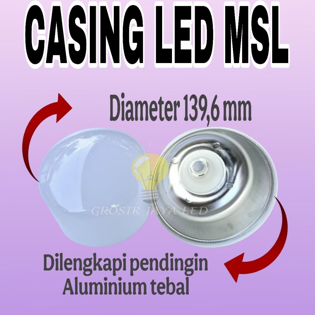 (TERBAIK) CASING LAMPU 60 WATT MSL