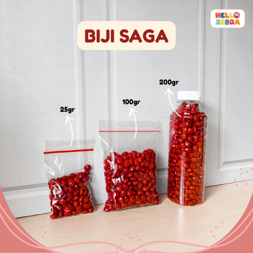 Biji Saga Merah Untuk Kolase/ Bahan keterampilan Biji Kerajinan Tangan Prakarya DIY
