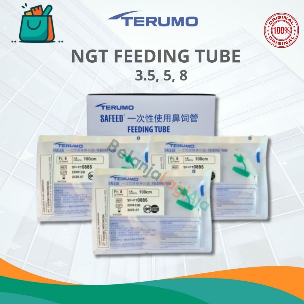 Ngt Terumo Feeding Tube Terumo Fr. 3,5..5..8 selang makan Ngt Stomach tube