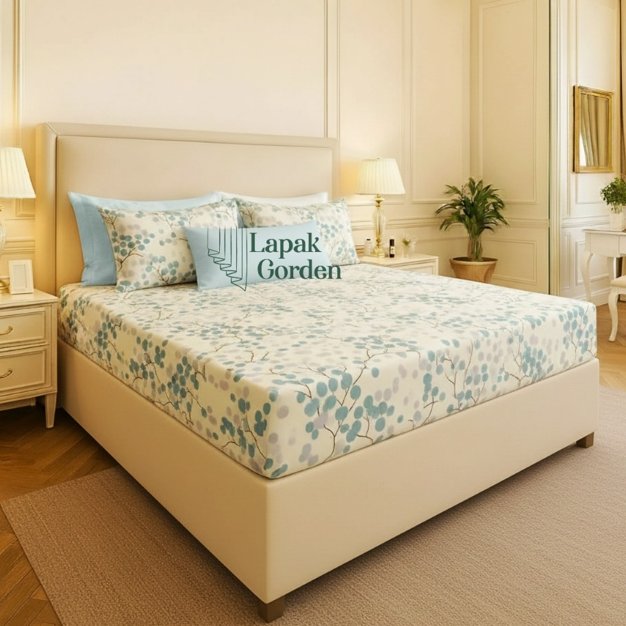 Sprei Sudut Katun Motif Terbaru Kasur Spring Bed Single 90x200 120x200 160x200 180x200