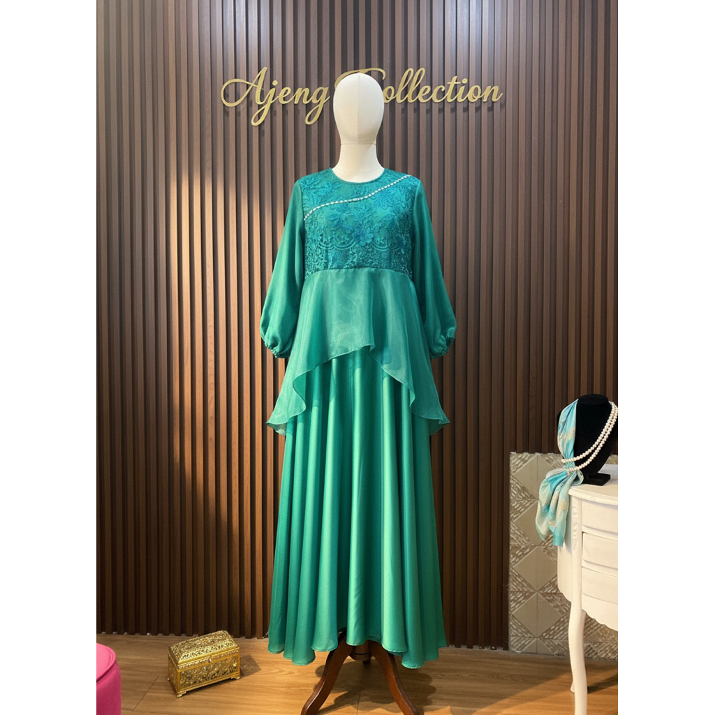 DRESS LEBARAN/DRESS HIJAU/DRESS HIJAU SAGE