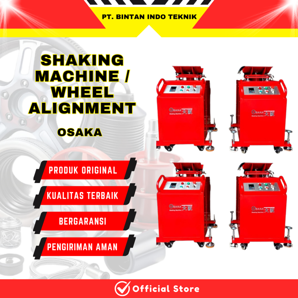 Wheel Alignment Tyre Shaking Machine Spooring Balancing Car Tire Shaking Osaka Bukan Digital