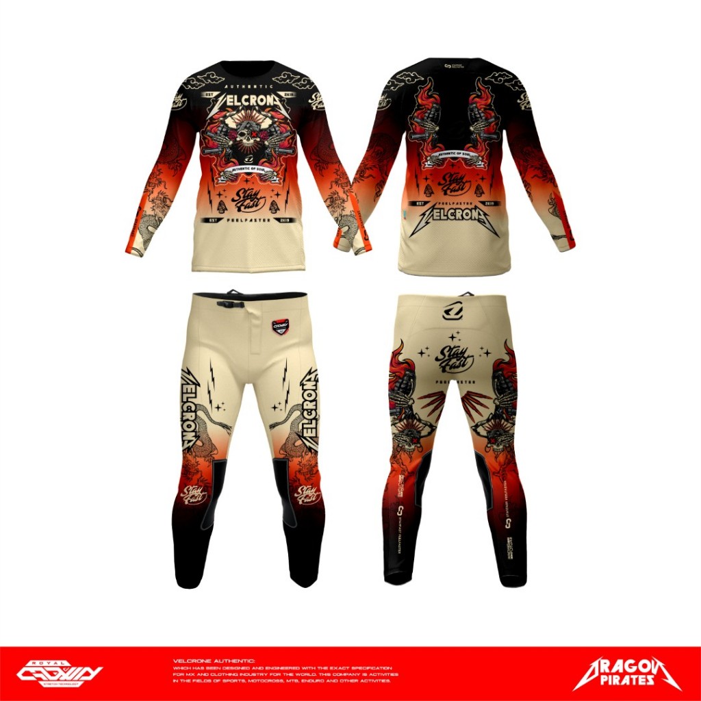 GEARSET VELCRONE/GEARSET TYPE ROYAL CROWN DRAGON PIRATES SERIES VELCRONE