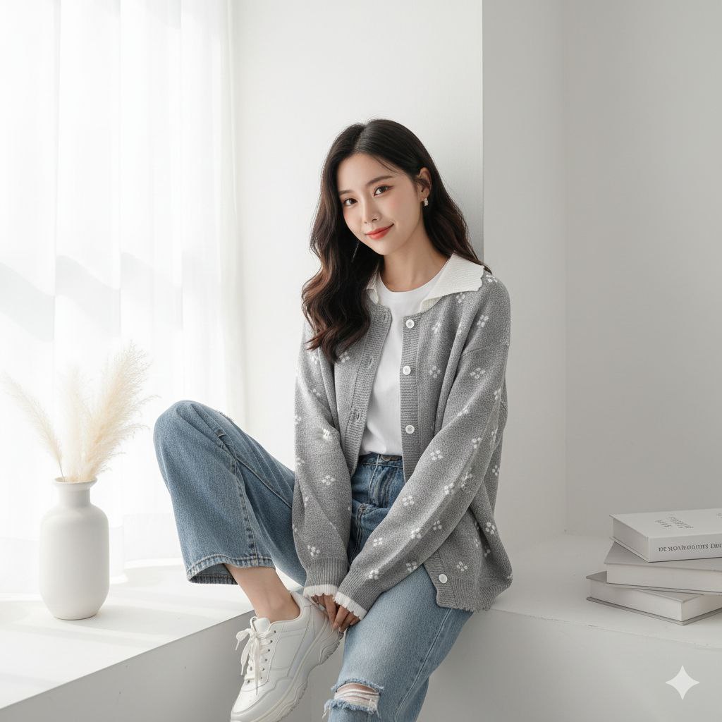 Sweater musim dingin bahan Rajut/Jaket Rajut wanita keren/Jaket Outher Wanita korean style