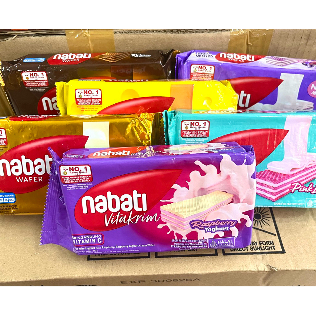 NABATI WAFER 110gr 1karton/WAFER NABATI L/NABATI 110gr