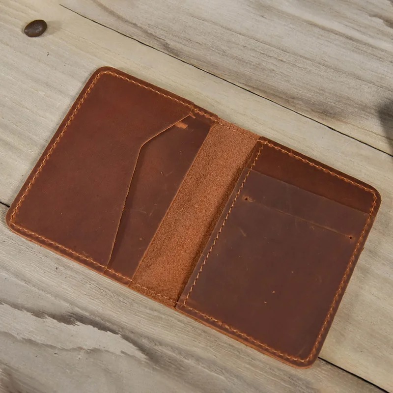 Dompet Kulit Asli Pria Minimalis Vintage – Slim Wallet Handmade Premium Dompet Kartu