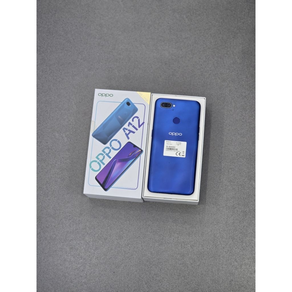 Oppo A12 4/64 GB Fullset second resmi