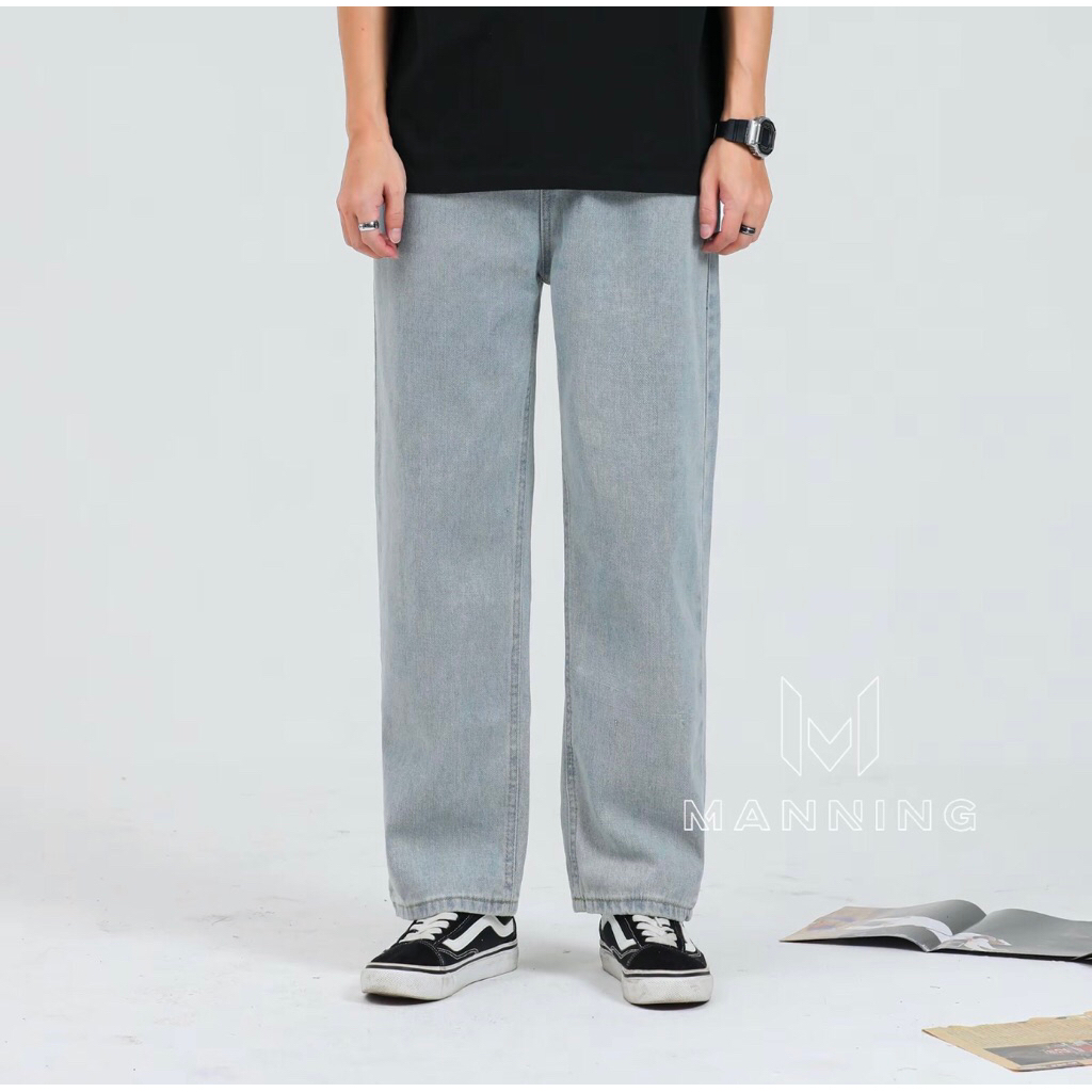 [Preloved] MANNING MJ03 Jeans Pria | Celana Jeans Bertali | Ankle Pants